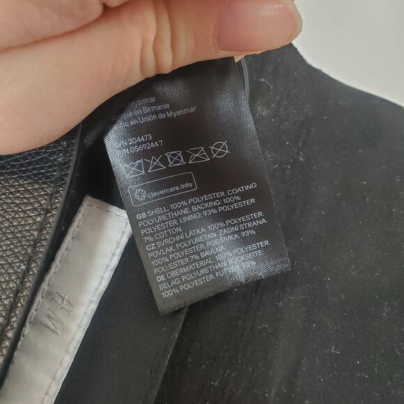 H&M Envelope Crossbody Bag Faux Leather Black - Picture 12 of 12